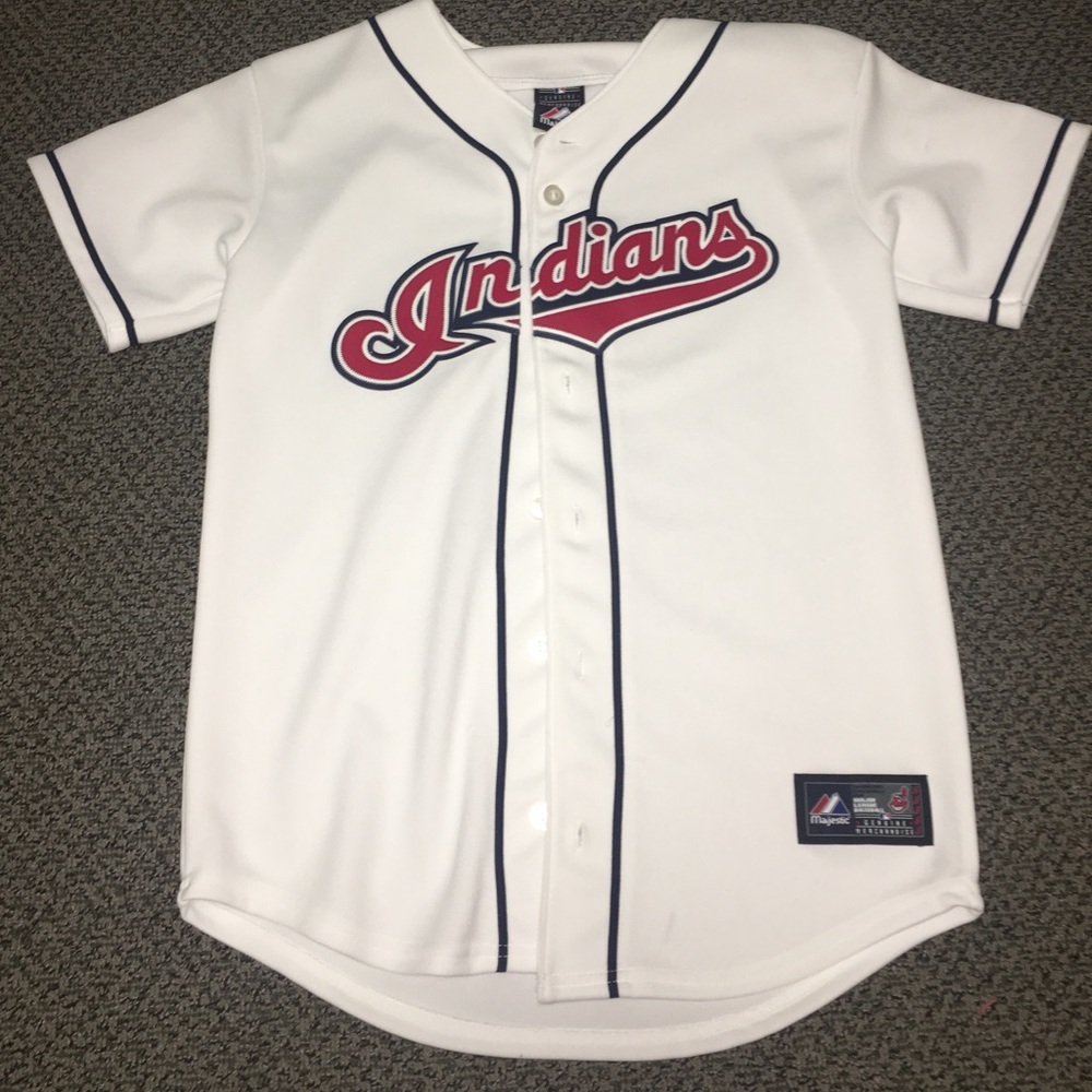 MLB CLEVELAND INDIANS GENUINE JERSEY!